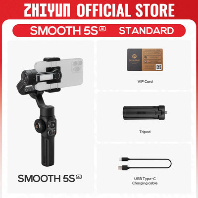 SMOOTH 5S AI Tracking Handheld Stabilizer 3-Axis Smartphone Gimbal Outdoor Gimbals - LKBA