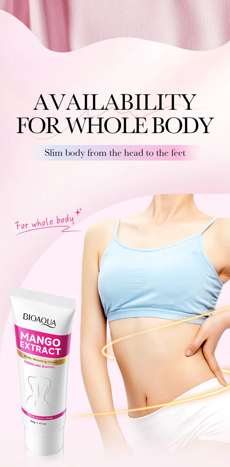 Fast Slimming Cream Weight Loss Remove Cellulite Sculpting Fat Burning Massage Firming Lifting Quickly Niacinamide Body Care 40g - LKBA