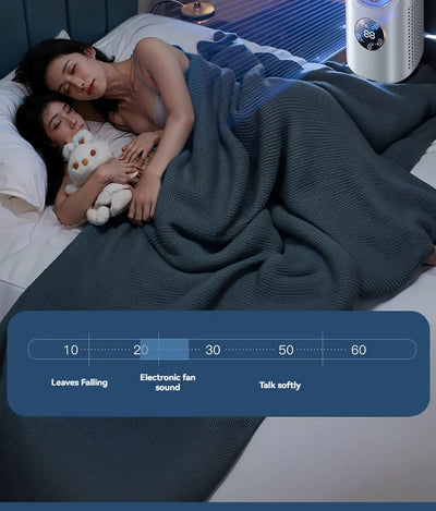 Mini Air Cooler Humidification Cooling USB Silent Timed Air Conditioning Fan Colorful Lights Night Light Led Screen 6 Wind Speed - LKBA