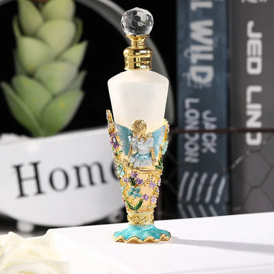 25ml Vintage Essential Oil Dropper Stick Bottle Middle East Style Mental Engrave Refillable Perfume Container Delicate Dispenser - LKBA