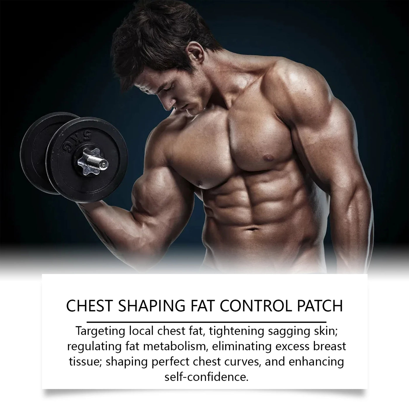 Man Gynecomastia Removal Patch Breast Reduction Tighten Anti Cellulite Strengthen Belly Muscle Body Fitness - LKBA