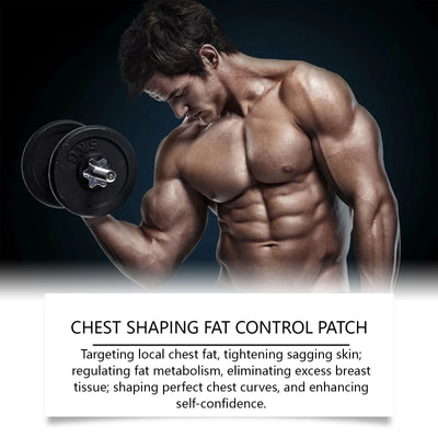 Man Gynecomastia Removal Patch Breast Reduction Tighten Anti Cellulite Strengthen Belly Muscle Body Fitness - LKBA