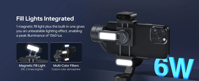 SMOOTH 5S AI Tracking Handheld Stabilizer 3-Axis Smartphone Gimbal Outdoor Gimbals - LKBA