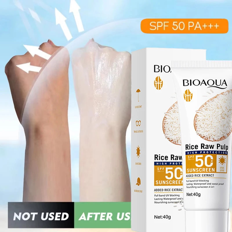 Facial Sunscreen Cream SPF 50+ Body Protector Solar Lotion Long-Lasting UV Protection Sun Sunburn - LKBA