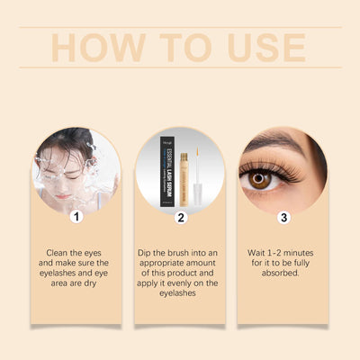Fast Eyelash Growth Serum Natural Eyelash Enhancer Longer Fuller Thicker Curling Lash Treatment Eye Care Products Makeup - LKBA