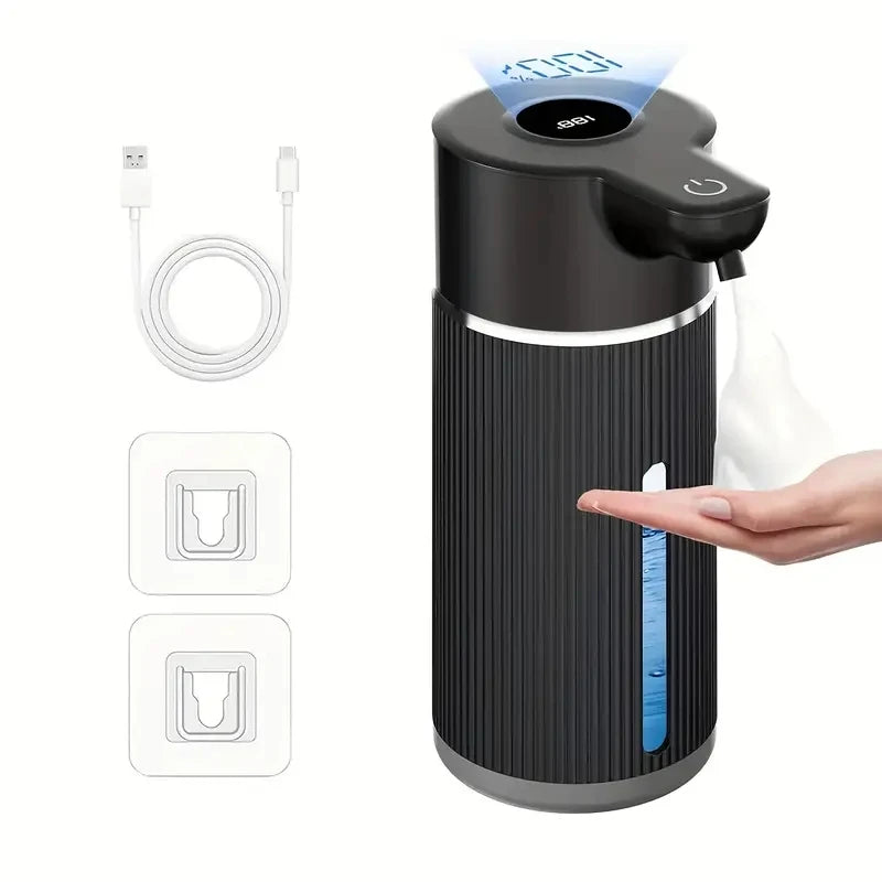 420ML Large Capacity Automatic Smart Senor Soap Dispenser Wall-Mounted Electric Foam/Liquid Model Hand Dish Washing Pump Machine - LKBA