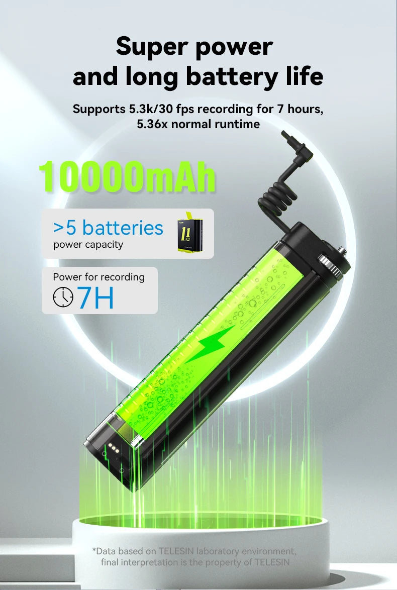 Selfie Stick QC/PD3.0 fast charging Power Selfie Stick 90CM Telescoping Selfie Pole with 1/4 Inch Screw - LKBA