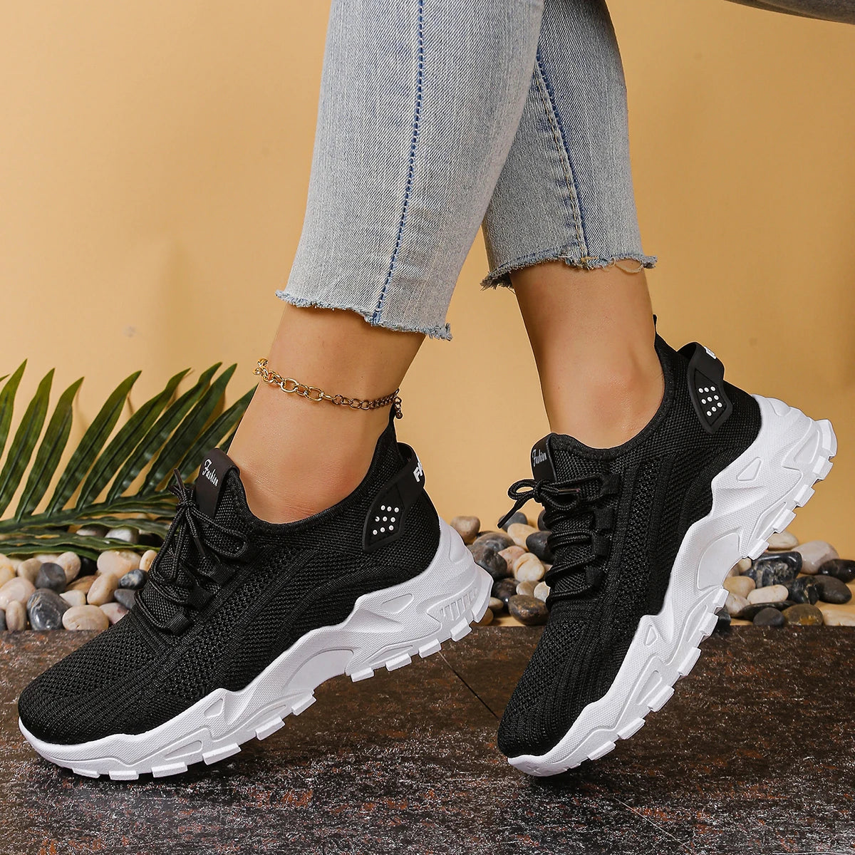 Women's shoes, women's sports shoes 2025 Women's shoes Breathable single-mesh dad shoes Women's casual and versatile sports shoe - LKBA