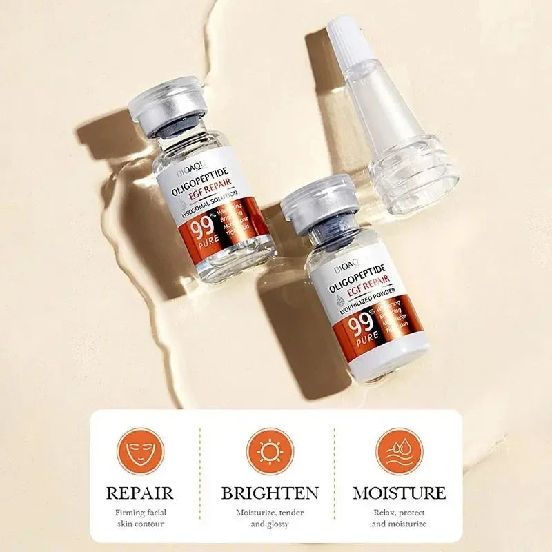 Facial  Serum Yeast Freeze-Dried Power Skin Care Set Shrink Pores Moisturizing Brighten Anti Aging Peptides Essence - LKBA