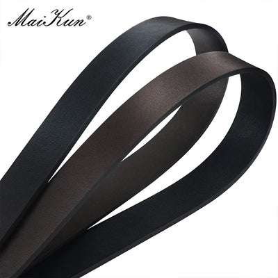 Men's Reversible PU Leather Dress Belt Rotated Black Buckle Belt Valentine's Day - LKBA