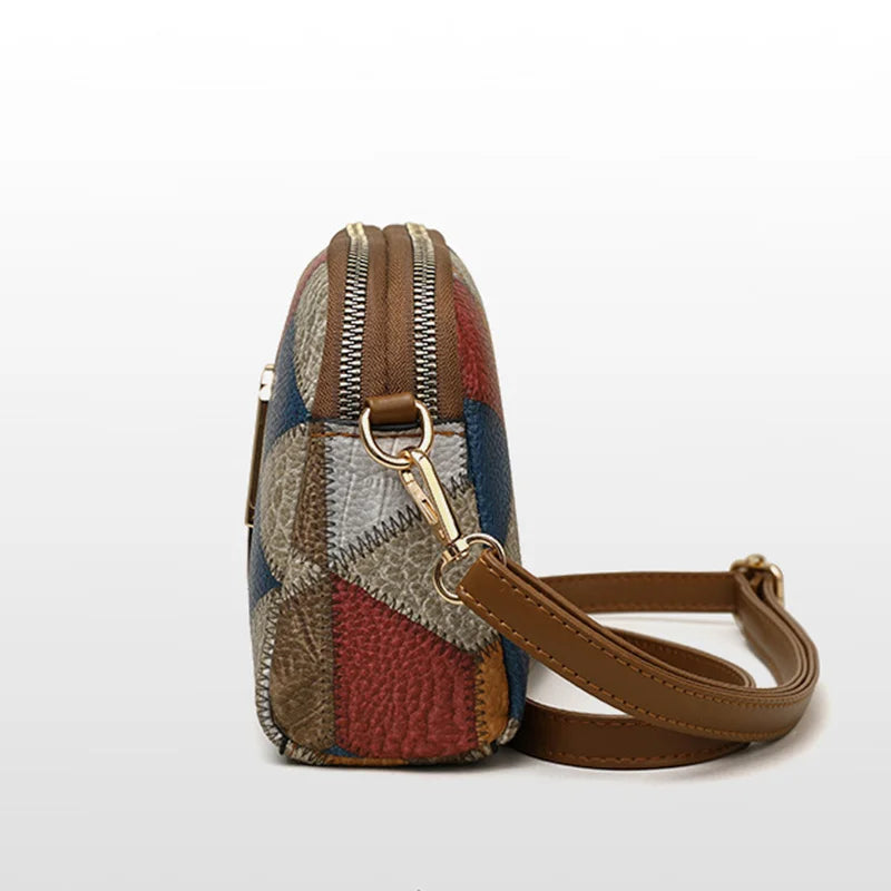 New Luxury Handbag Women Stitching Wild Messenger Bags Designer Brand Plaid Shoulder Bag Female Ladies Totes