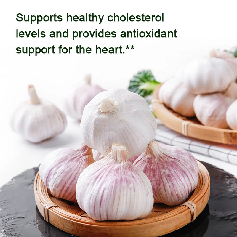 Odorless Garlic Capsules - Balance Cholesterol Levels, Support Heart and Cardiovascular Health - LKBA