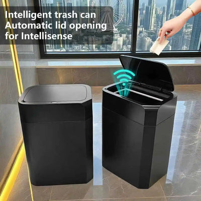 TOKA 2Pack Smart Sensor Trash Can with Lid Suitable for Bathroom Kitchen Bedroom Office Living Room - LKBA
