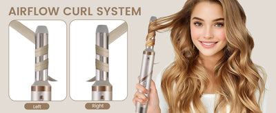 5 in 1 38000 RPM High-Speed Hair Dryer Brush Hair Styler Auto-Wrap Curlers Blow Dryer Fast Drying Multi Hot Air Brush - LKBA