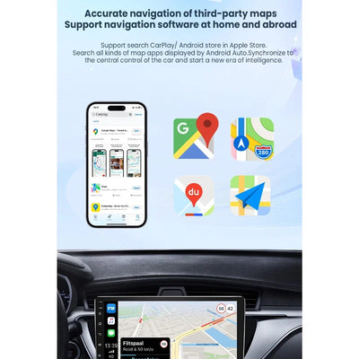 2-in-1 Wireless CarPlay Dongle Wired to Wireless Android Auto Adapter AI Smart Box Car Intelligent Systems For Car With CarPlay - LKBA