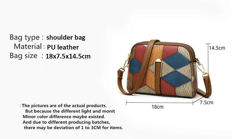 New Luxury Handbag Women Stitching Wild Messenger Bags Designer Brand Plaid Shoulder Bag Female Ladies Totes - LKBA