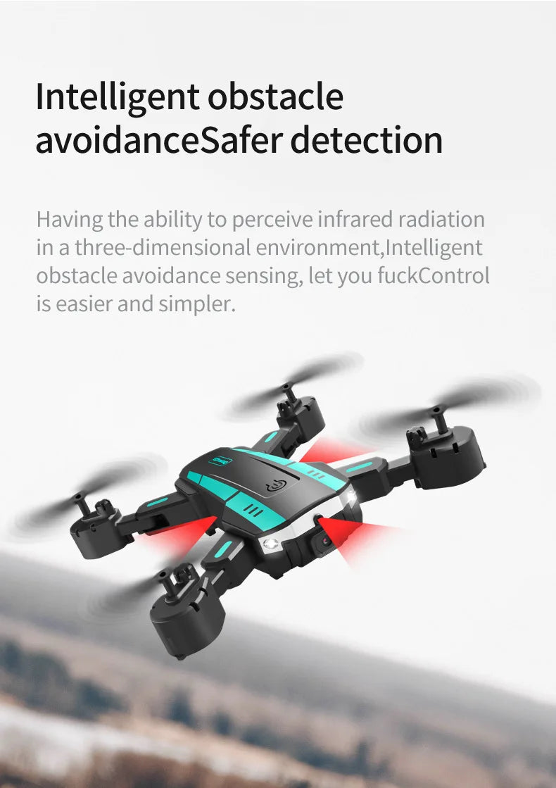 G6 Pro GPS Professional Drone 8K HD Dual-Camera Aerial Photography Omnidirectional Obstacle Avoidance Quadrotor RC Distance 5KM - LKBA