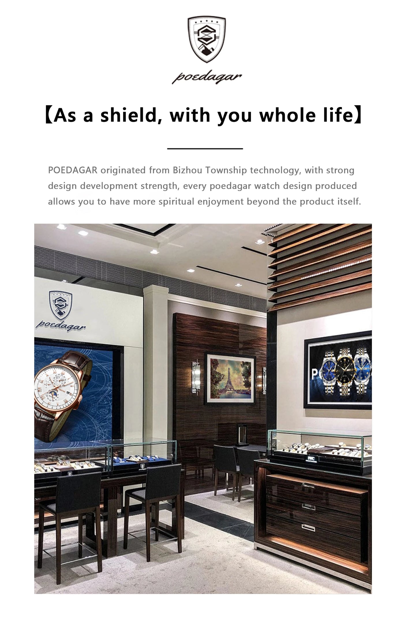 POEDAGAR Luxury Business Man Wristwatch Waterproof Luminous Date Men Watch Stainless Steel Fashion Quartz Watches For Men Reloj - LKBA