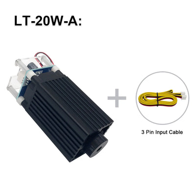 LASER TREE 4W 5W Optical Power Laser Head 450nm Blue Light TTL PWM Module For Laser Engraver Wood Cutting  DIY Woodworking Tools - LKBA