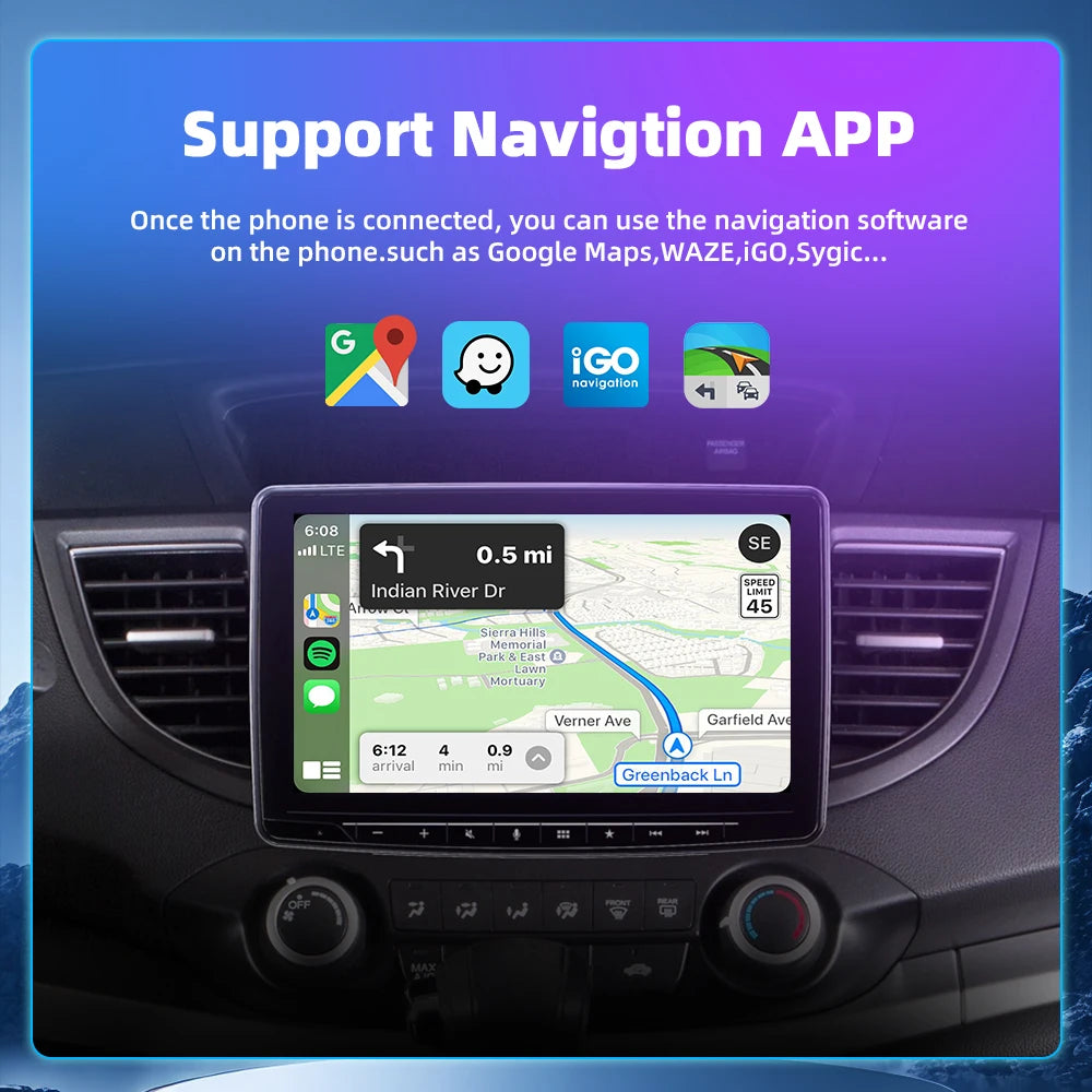 Wireless 2 in1 Carplay Adapter for Android iPhone Auto Wired to Wireless AI Box USB Connection For Volvo Benz Mg Kia Chery VW - LKBA