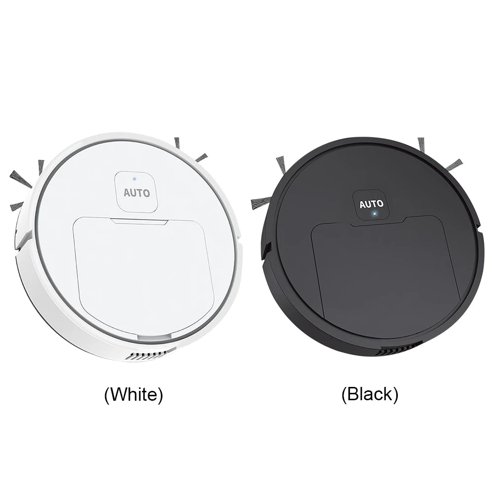 3-in-1 Robot Vacuum Cleaner USB Rechargeable 1000Pa Suction Robotic Vacuum and Mop Combo for Home Floor Washing Carpet Pet Hair - LKBA