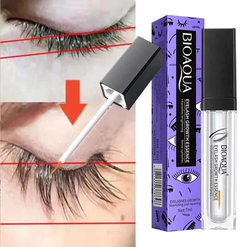 Fast Eyelash Growth Serum 7 Days Natural Eyelash Enhancer Longer Fuller Thicker Curling Lash Treatment Eye Care Products Makeup - LKBA