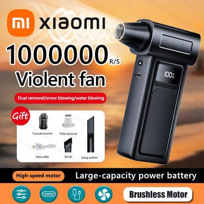 Xiaomi Powerful 1000000RPM 65m/s Air Vortex Brushless Protable Blower Dust Cleaner With Smart Display Brushless Electric Blower - LKBA