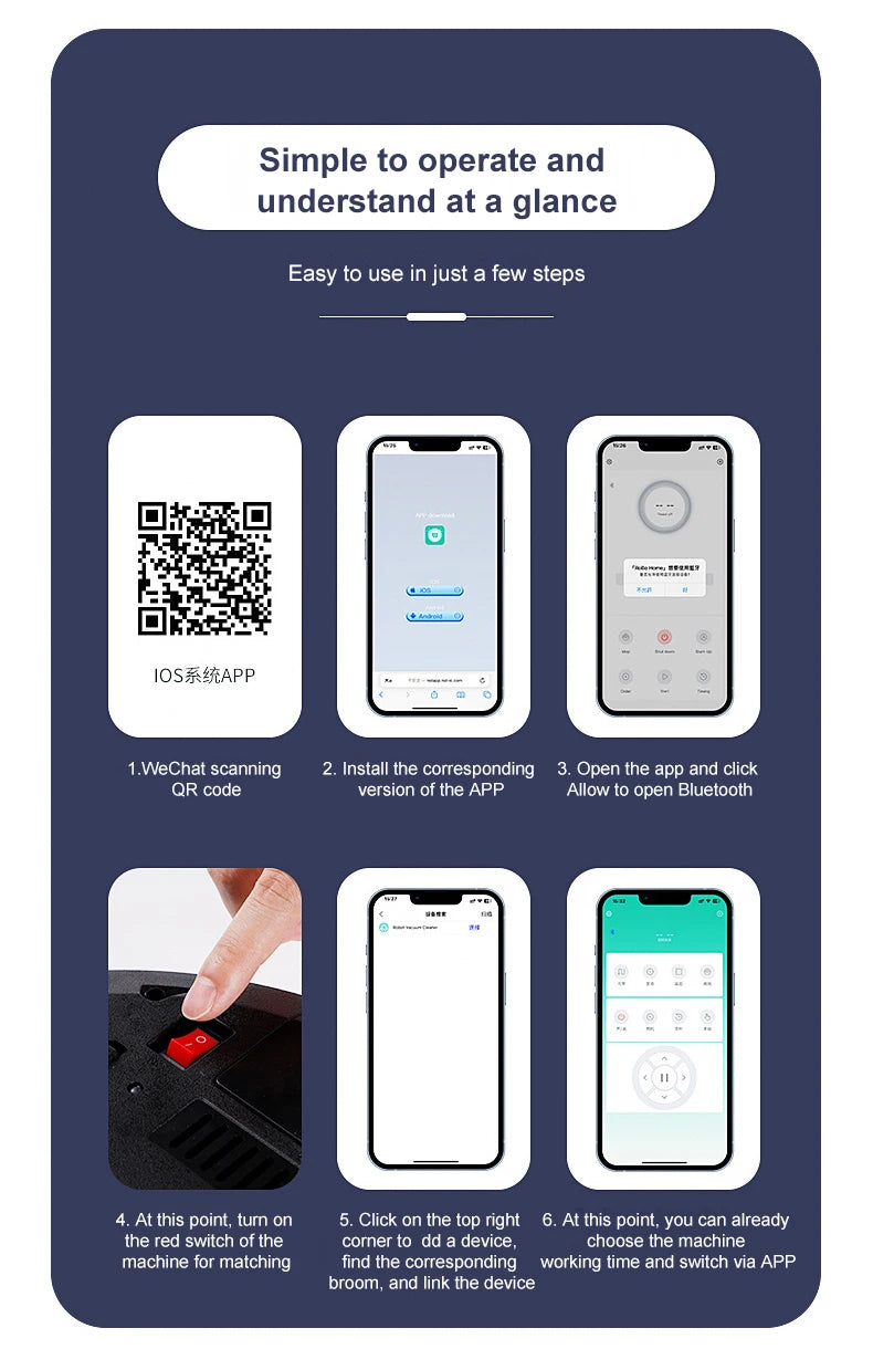 2024 NEW 2800PA 3-in-1 RS800 With Remote Control & APP Super Quiet Smart Robot Vacuum Cleaner Wet & dry Mopping Floor Home Appliance - LKBA