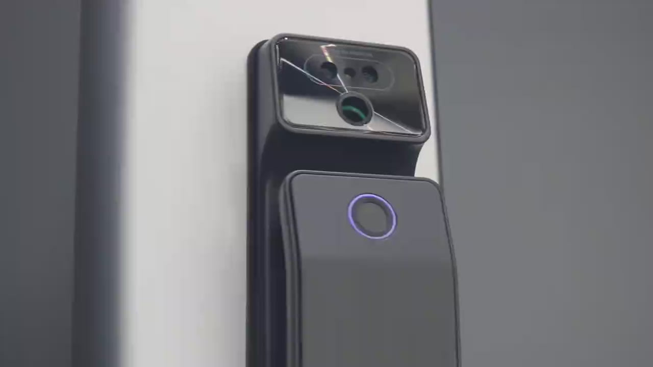 Real Time Intercom Palm Vein Recognition Intelligente Tuya Wifi  3DFace Unlock Outdoor Front Smart Digital Door Lock With Camera