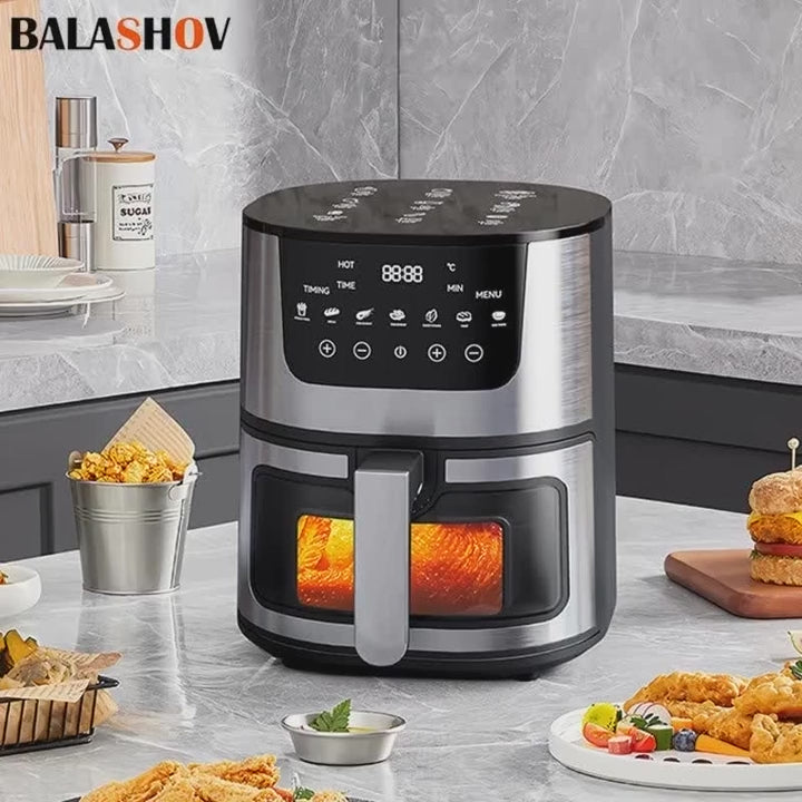 7L Electric Air Fryer Smart Multi-function Hot Convection Oven Deep Fryer Without Oil LED Touch Control