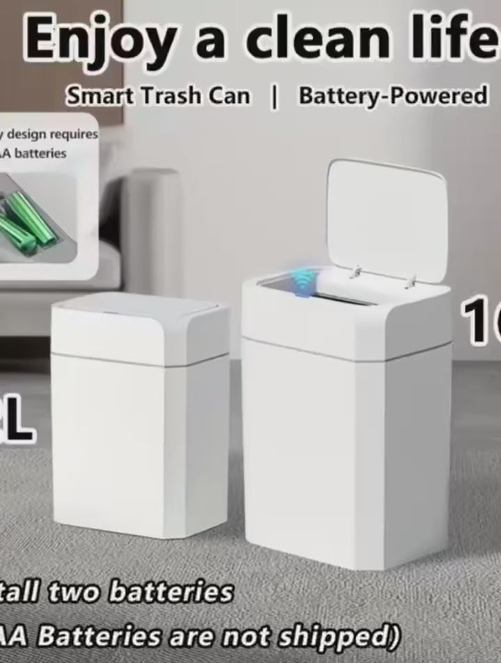 TOKA 2Pack Smart Sensor Trash Can with Lid Suitable for Bathroom Kitchen Bedroom Office Home