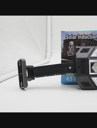 New Solar Lamp Outdoor Sunlight Motion Sensor 8m Remote Control Solar Focus Wall Street Light Waterproof External Solar Lamp