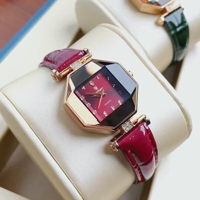 POEDAGAR Elegant Fashion Woman's Watch Waterproof Leather Quartz Watches For Women Luxury High Quality Casual Dress Ladies Watch