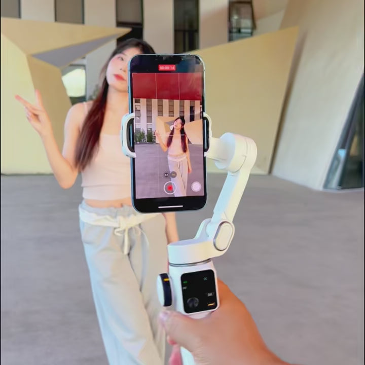 Handheld Anti-shake Gimbal Stabilizer Travel Extended Selfie Stick Face Tracking Phone Stand