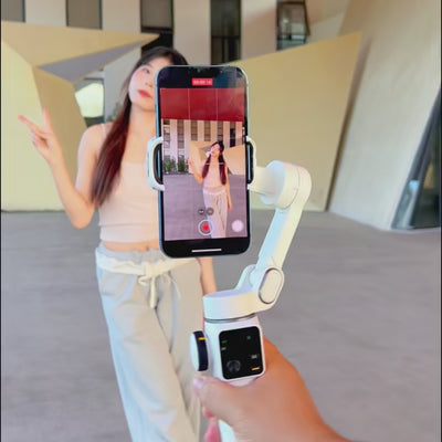 Handheld Anti-shake Gimbal Stabilizer Travel Extended Selfie Stick Face Tracking Phone Stand