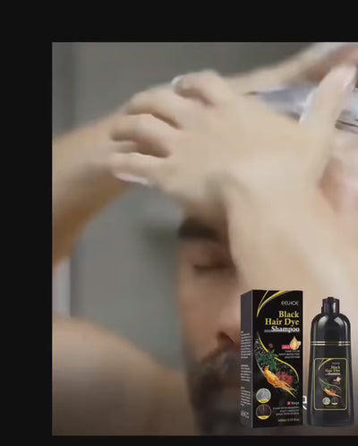 100ML Magic Natural Herbal Hair Dye Shampoo 3 in 1 Hair Color Shampoo for Gary Hair Dark Brown Black Women & Men Grey Coverage