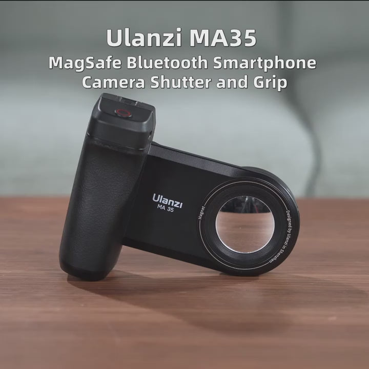 Ulanzi MA35 MagSafe Smartphone Camera Shutter Grip Bluetooth Selfie Handle As Camera Photo Stabilizer Vertical Horizontal Shoot