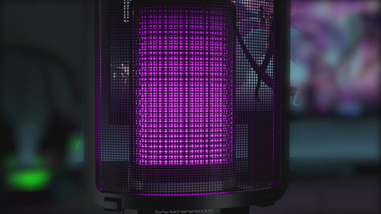 Zealsound RGB USB Condenser Gaming Microphone Computer Professional Mic For PC PS4 PS5 Mac Phone Recording Streaming Podcasting