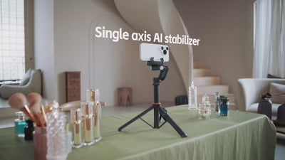 C22 AI Face Tracking Handheld Gimbal Stabilizer 360° Rotation Shoot Selfie Stick Tripod