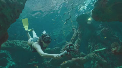 Underwater Selfie Stick Waterproof Diving Extendable Selfie Stick Wireless Remote Control