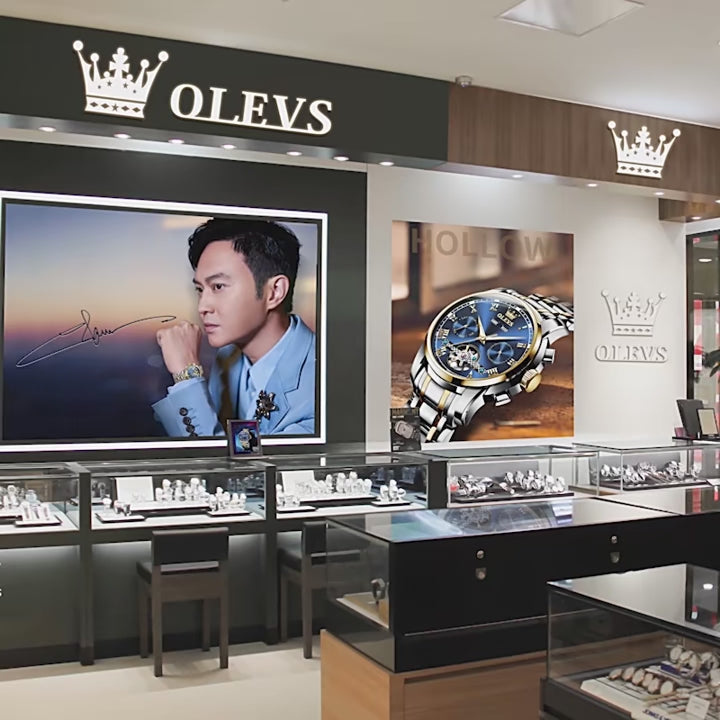 OLEVS Top Brand Male Watches Square Quartz Watch Watch For Men Waterproof Leather Strap Sport Clock Male Relogio Masculino