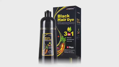 30ml/500ml 3-in-1 Quick Hair Dye Shampoo Natural Black Herbal Hair Dye Moisturizes Mild Hair Dye Conditioner Hair Care Products